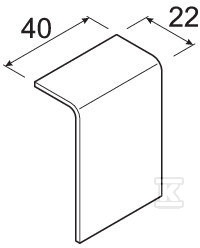 Connector 20x55, aluminum - SL200557D1