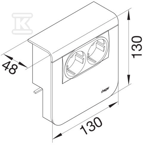 Device carrier 20x80, 2xRJ45 category - SL200809079011