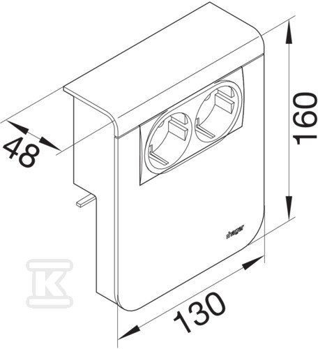 Device carrier 20x115, 2xRJ45 category - SL201159079011