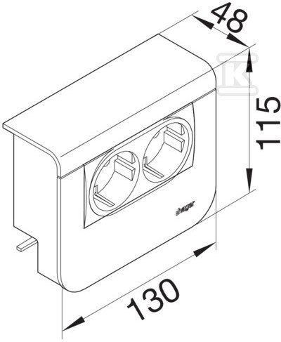 Blank device carrier 20x55, 45x45, - SL20055903D1