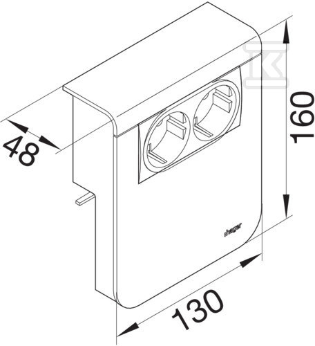 Blank device carrier 20x115, 45x45, - SL201159039011