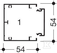 Tehalit.GBA Podstawa 50x50mm alu - GBA500501ALU