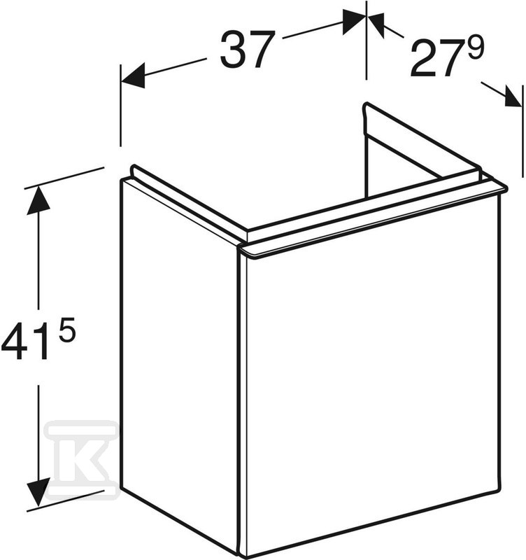 Szafka pod umywalkę kompaktową iCon z - 502.300.JR.1