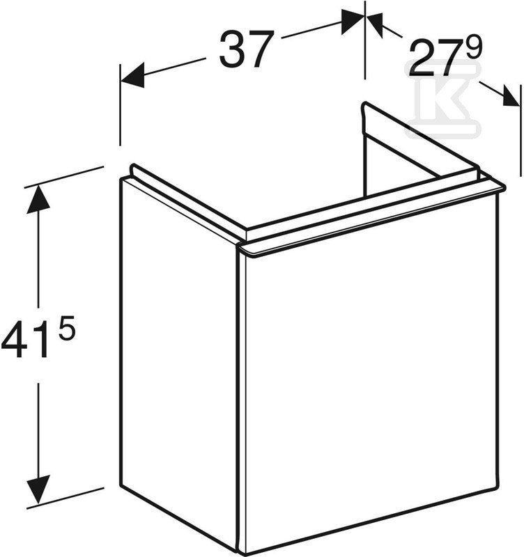 Szafka pod umywalkę kompaktową iCon z - 502.301.JR.1