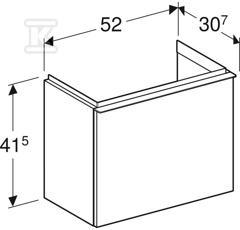 Szafka pod umywalkę kompaktową iCon z - 502.302.JR.1