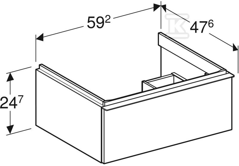 Szafka pod umywalkę iCon z jedną - 502.310.JR.1