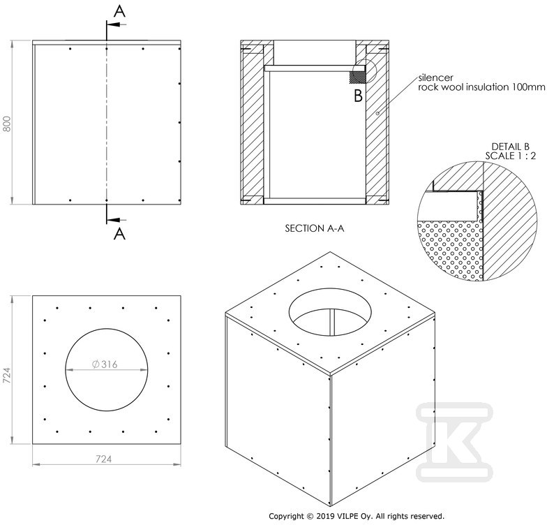 315S FLOW Installation box - 350421