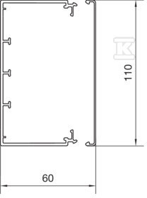 PVC 60x110mm electrical installation - LF6011007035