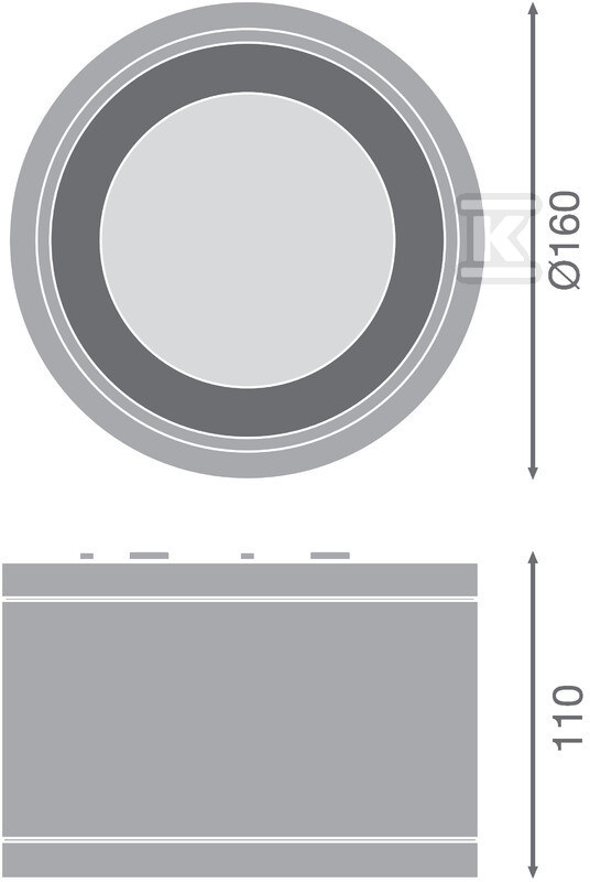 Oprawa LED DOWNLIGHT SURFACE 160mm 30W - 4058075769151