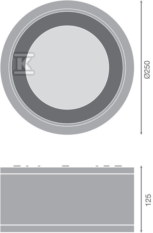 Oprawa LED DOWNLIGHT SURFACE 250mm 45W - 4058075769212