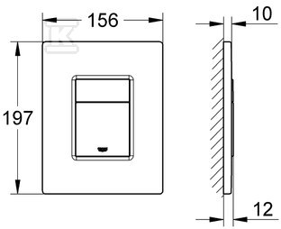 Przycisk spłukujący Grohe Skate - 38732KV0