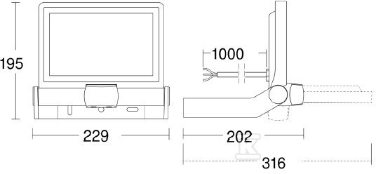 Naświetlacz LED Steinel XLED One Sensor - ST065256