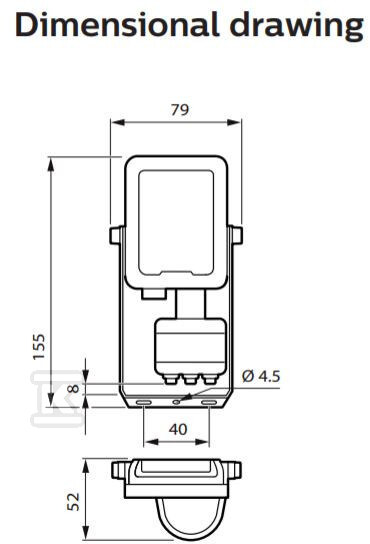 LED floodlight BVP164 LED12/840 PSU 10W - 911401883783