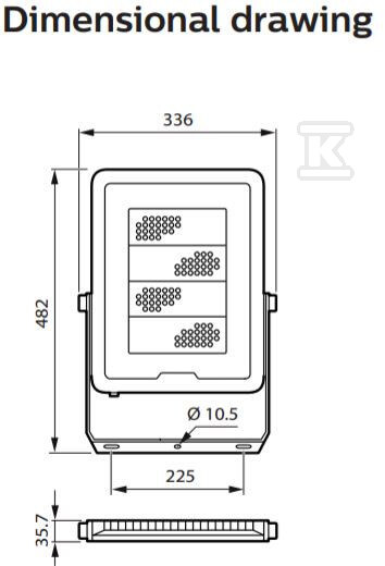 Naświetlacz LED BVP165 200W 4000K - 911401897083