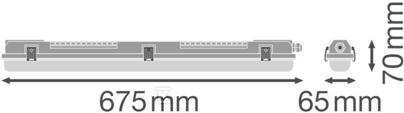 Oprawa hermetyczna DP HOUSING 600 P - 4099854118050