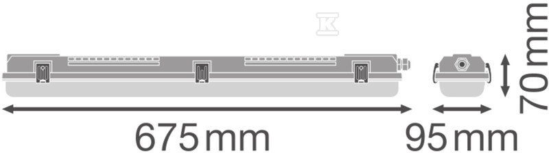 Oprawa hermetyczna DP HOUSING 600 P - 4099854118074