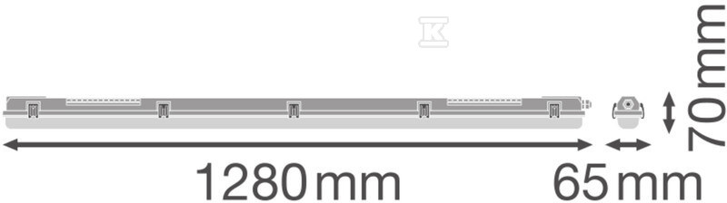 Oprawa hermetyczna DP HOUSING 1200 P - 4099854118098