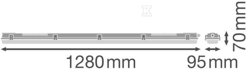 Oprawa hermetyczna DP HOUSING 1200 P - 4099854118111