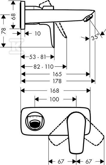 Bateria umywalkowa Talis E - 71732000