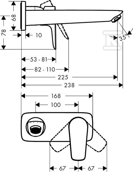 Bateria umywalkowa Talis E - 71734000