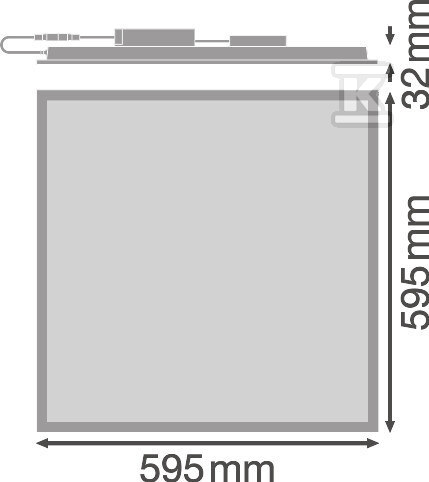 Panel LED COMFORT 600 P 28W 830 DALI - 4099854014352