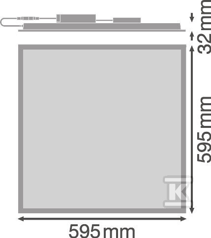 Panel LED COMFORT 600 P 28W 840 DALI - 4099854014505