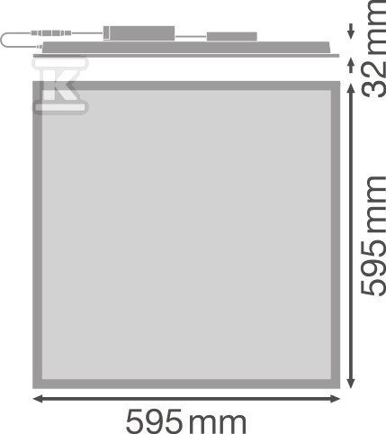 Panel LED COMFORT 600 P 36W 930 940 - 4058075694460