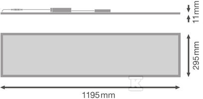 Panel LED COMFORT 1200 P 33W 830 DALI - 4099854004001