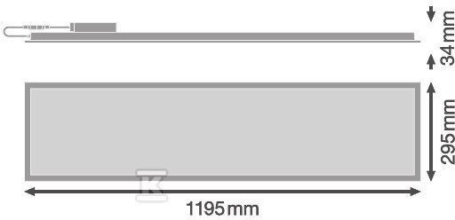 Panel LED COMPACT 1200 V 33W 840 IP40 - 4099854017162