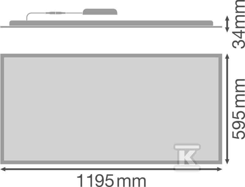 Panel LED COMPACT 1200x600 V 53W 840 - 4099854017643