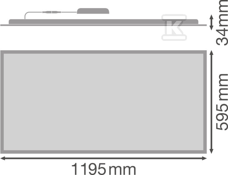 Panel LED COMPACT 1200x600 V 53W 840 - 4099854017704