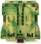 Złączka PE 2-przewodowa, 120 mm2, boczne miejsca na oznaczniki, tylko na szynę TS 35 x 15, grubość 2,3 mm, miedź, POWER CAGE CLAMP, 120,00 mm2, żółto-zielony