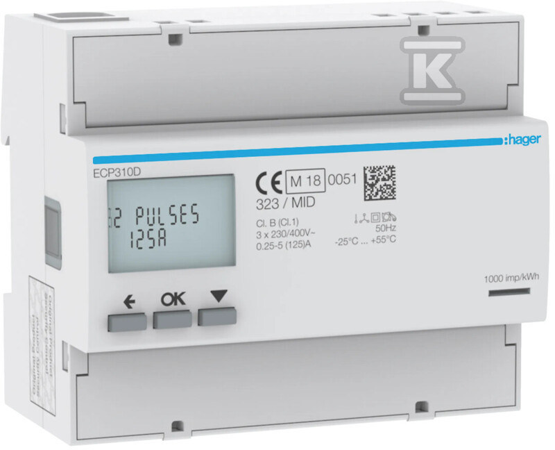 Licznik energii elektrycznej 3-fazowy, - ECP310D