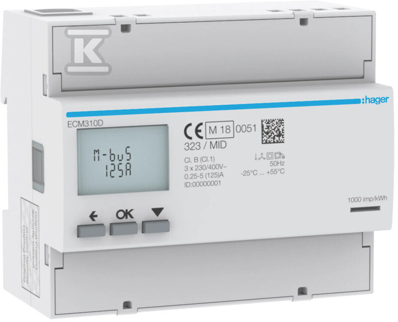 Licznik energii elektrycznej 3-fazowy, - ECM310D