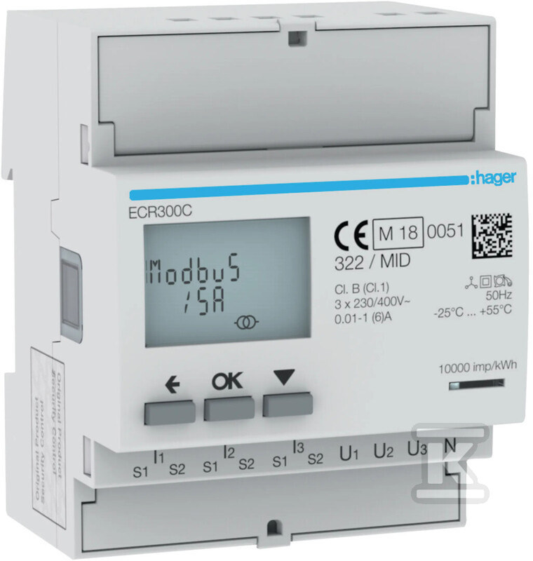 Лічильник електроенергії 3-фазний, - ECR300C
