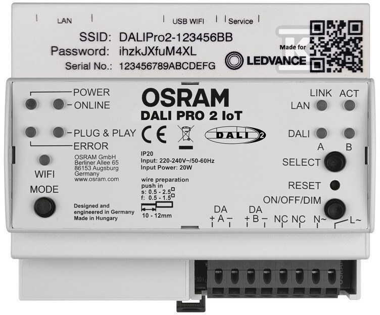 Sterownik DALI PROFESSIONAL 2 IOT GEN2 - 4052899627079