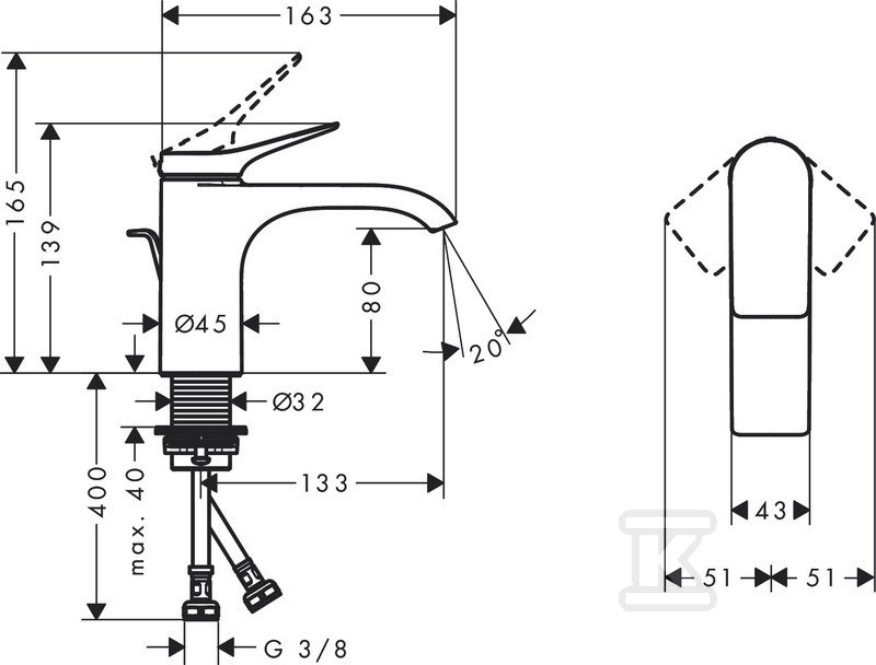 Bateria umywalkowa Vivenis - 75010700