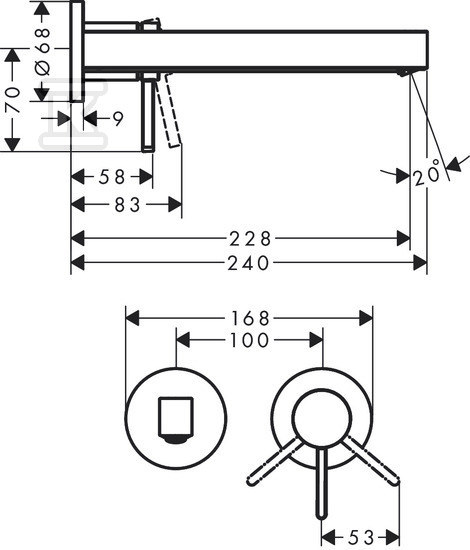 Bateria umywalkowa Finoris - 76050700