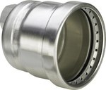 Cope with SC 76.1 x 3/4" stainless steel - stainless / polished, model 2356XL Sanpress