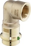 Kolano 90° z SC 15 x 1/2" brąz / błyszczący, model 22142