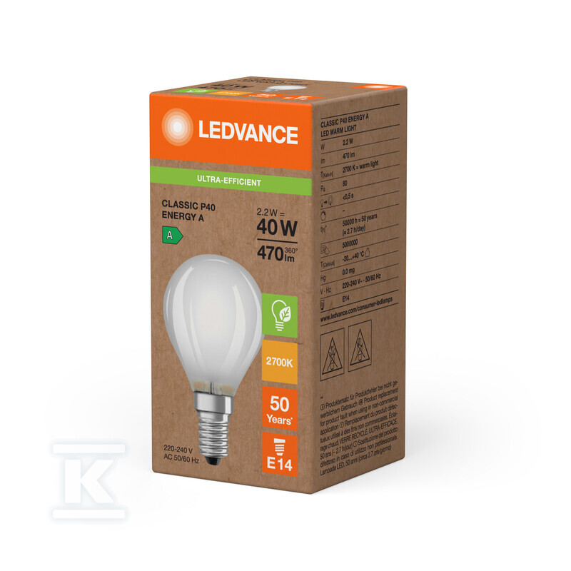 Світлодіодна лампа CLASSIC P ENERGY - 4099854255458