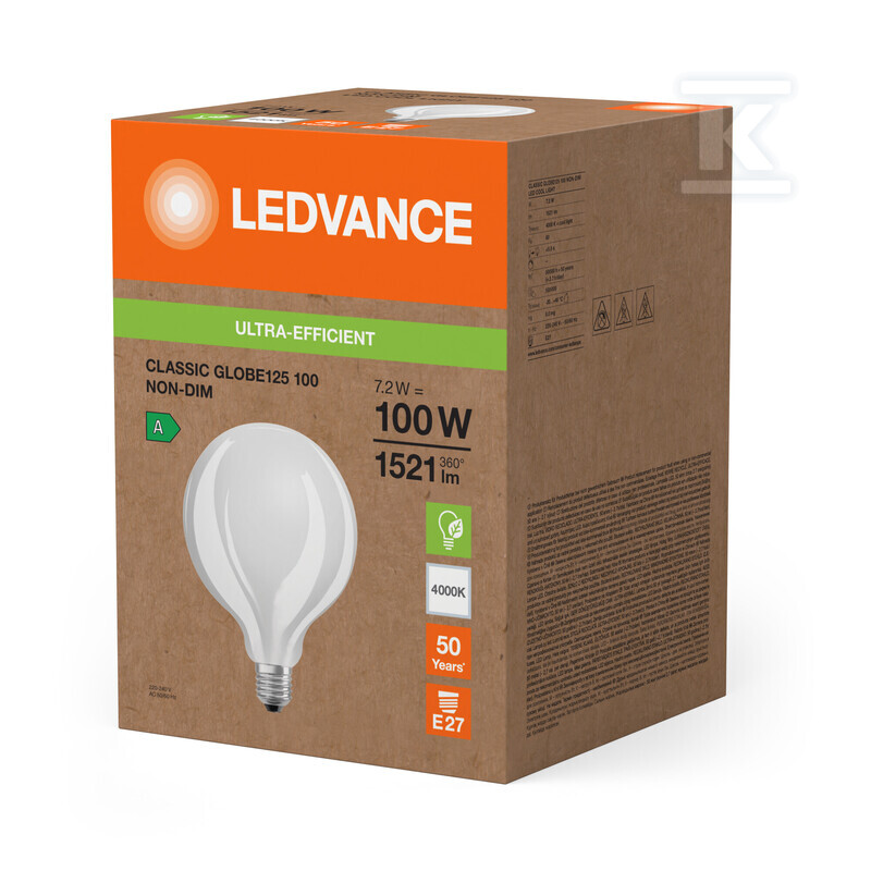 Лампа LED CLASSIC GLOBE ENERGY - 4099854280290