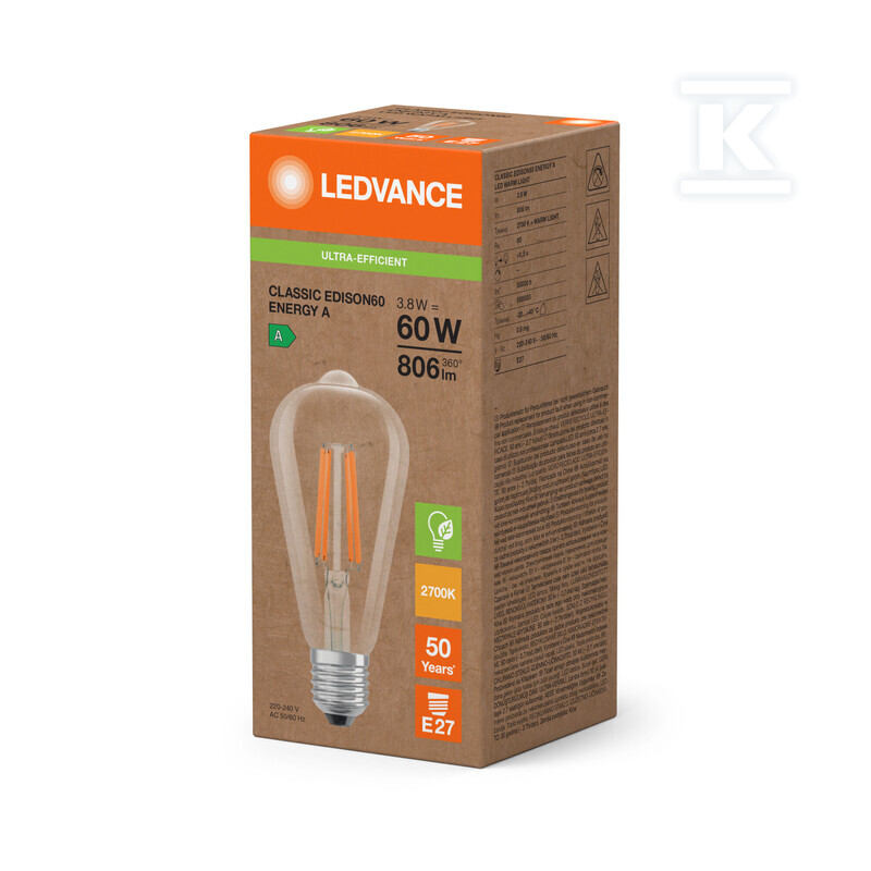 Світлодіодна лампа CLASSIC EDISON клас - 4099854237034