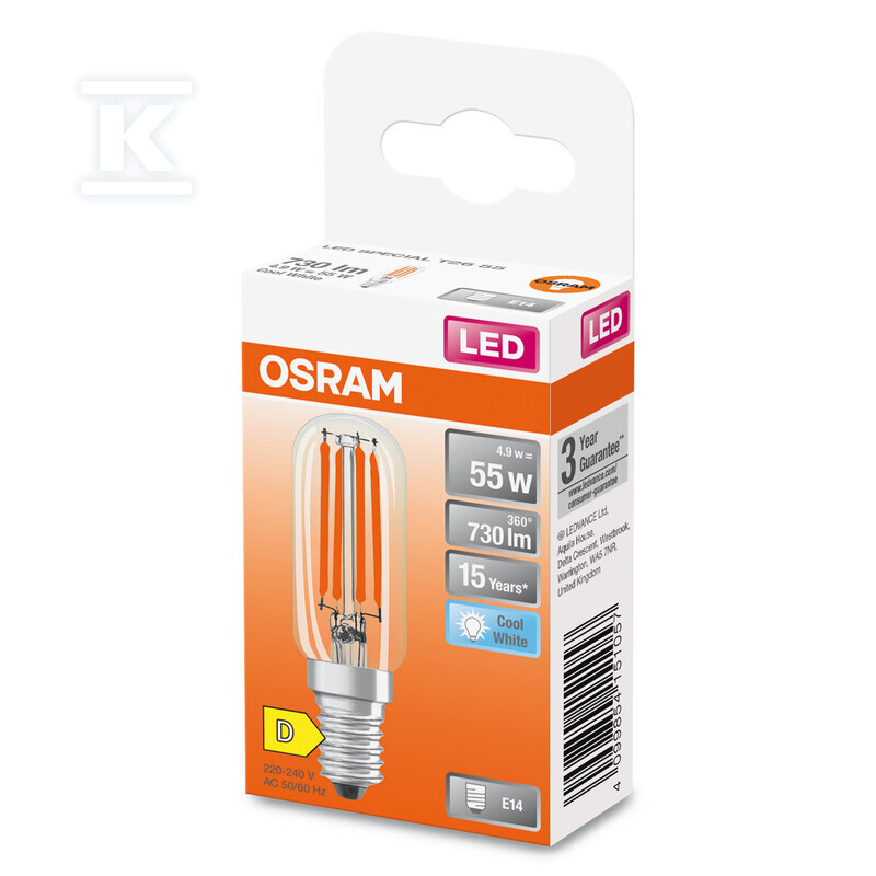Żarówka LED SPECIAL T26 4.9W 840 Clear - 4099854151057