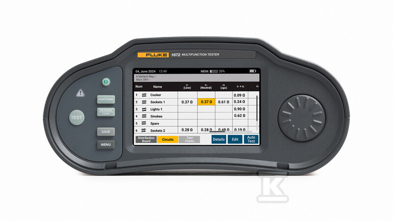 Wielofunkcyjny tester instalacji Fluke - 5580829