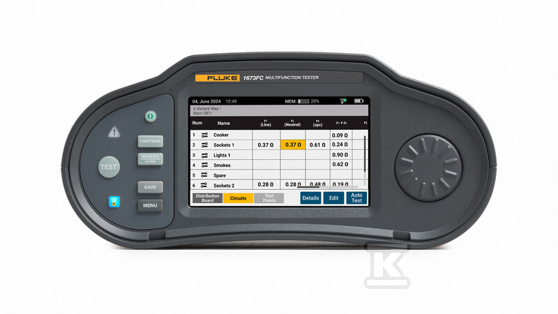 Wielofunkcyjny tester instalacji Fluke - 5580834