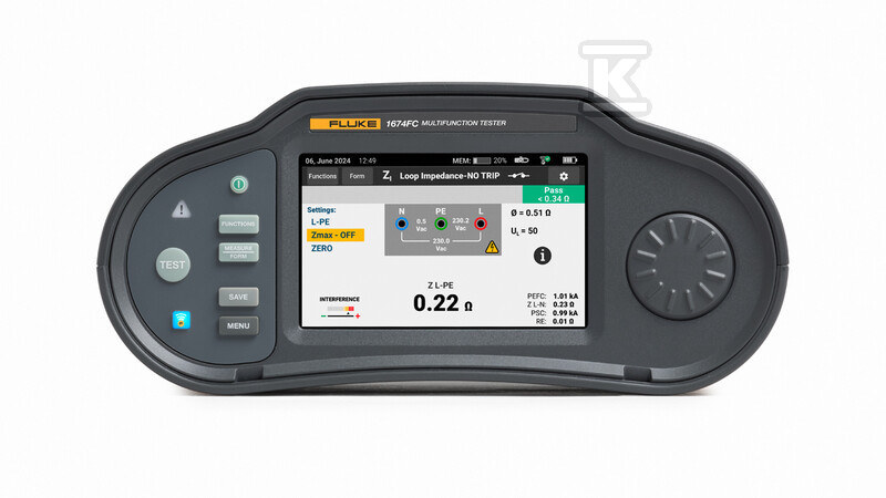 Wielofunkcyjny tester instalacji Fluke - 5580841