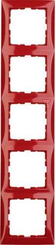 Ramka 5-krotna czerwony, połysk, - 10158962