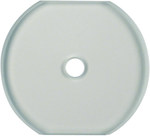 Скляна центральна кришка для поворотної муфти Clear Glasserie