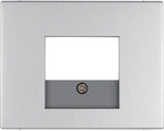 Płytka czołowa do gniazda głośnikowego i gniazda ładowania USB, alu, K.5